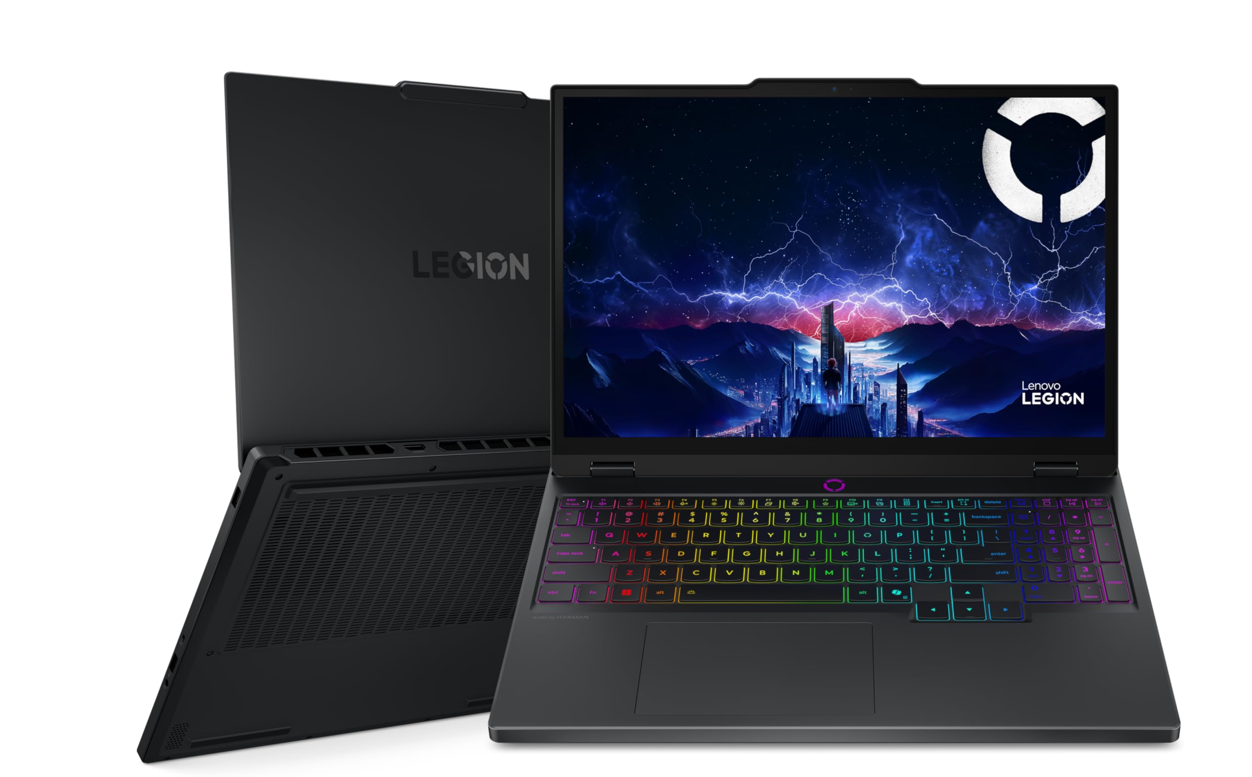 لپ تاپ بازی لنوو Legion 5 15IRX10 AI، نمایشگر OLED 15.1 اینچ WQXGA با فرکانس تازه‌سازی 165Hz، پردازنده Intel Core i7-13650HX، 24 گیگابایت رم، 1 ترابایت حافظه SSD، کارت گرافیک RTX 5060 با حافظه 8 گیگابایتی GDDR7، نورپردازی RGB EN-ARB، ویندوز 11، رنگ مشکی [83LY0035AX] + 2 سال خدمات Premium Care