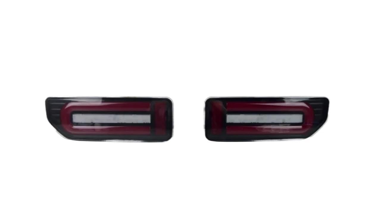 1 جفت چراغ عقب انوار LED اتومبیل برای Suzuki Jimny JB64 JB74 ۲۰۱۹-۲۰۲۴ چراغ عقب اتومبیل + تریلر ترین تریلر برای سیگنال ترنامهای پویا (صورت سیاه شفاف)