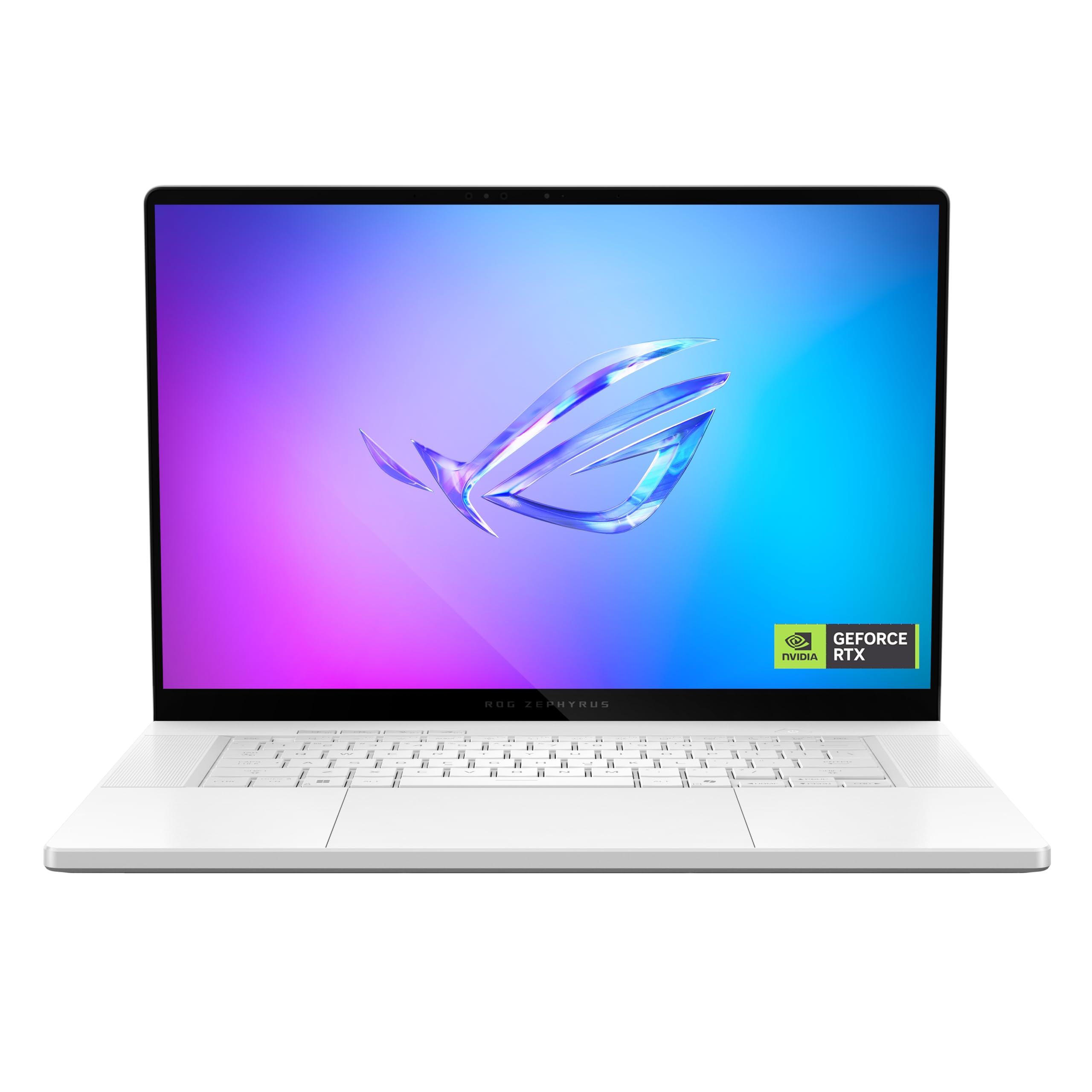 لپ تاپ بازی ASUS ROG Zephyrus G14 (سفید پلاتینیوم) | NVIDIA RTX 5050 8GB | AMD Ryzen™ 9 270 | 16GB RAM | 1TB SSD | 14" 3K OLED 120Hz | ویندوز 11 [GA403UH-OLED9161W]