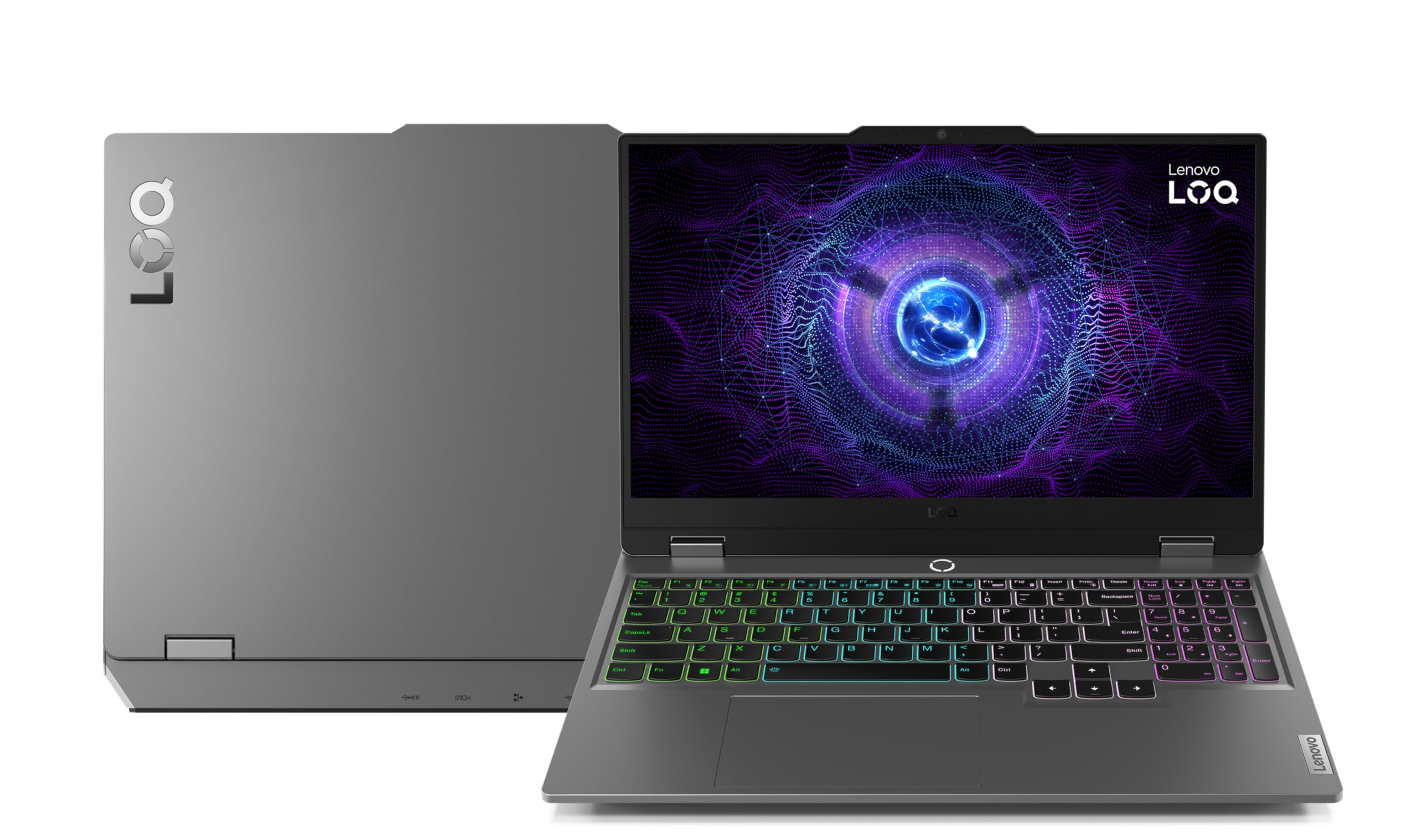 لپ تاپ بازی Lenovo LOQ 15IRX9 (خاکستری لیونا) | NVIDIA RTX 4050 6GB | Intel Core i5-13450HX | 24GB RAM | 512GB SSD | نمایش 15.6 اینچی FHD 144Hz | ویندوز 11 [83DV00RBAX]