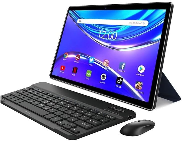 تبلت هوشمند 10.1 اینچی AirTab U24 PRO اندروید 13 با ظرفیت 1TB حافظه و 16GB RAM، چهار هسته ای Wi-Fi LTE دو سیم کارته با قلم لمسی و صفحه کلید