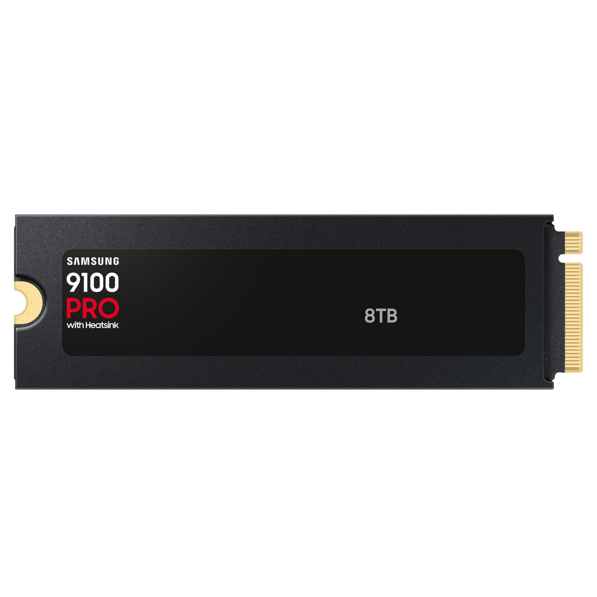 حافظه سامسونگ MZ-VAP8T0CW 9100 PRO با ظرفیت 8 ترابایت SSD داخلی با حرارت‌گیر، PCIe 5.0 x4، NVMe 2.0، SSD طراحی شده برای حرفه‌ای‌ها و گیمرها، سازگار با کامپیوتر و پلی‌استیشن 5، گارانتی محدود 5 ساله (نسخه بریتانیایی)