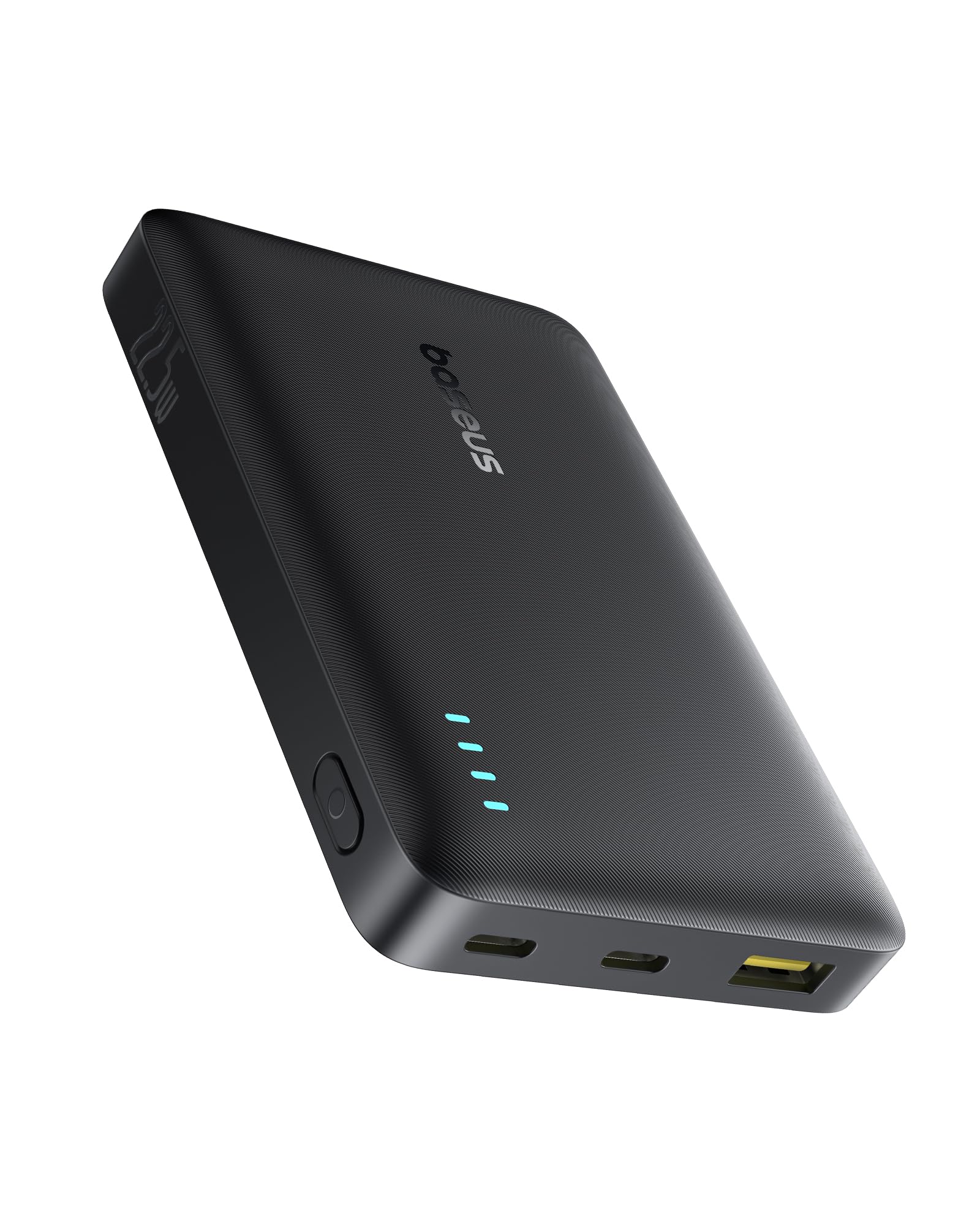 پاوربانک قابل حمل Baseus EnerFill FP21 با ظرفیت 10000 میلی‌آمپر‌ساعت - شارژ سریع 22.5 وات USB-C PD با چراغ نشانگر LED، خروجی دوگانه USB-C و USB-A، سبک و مناسب برای استفاده در هواپیما، سازگار با آیفون، شیائومی 10KmAh-22.5W-FP21 مدل مشکی