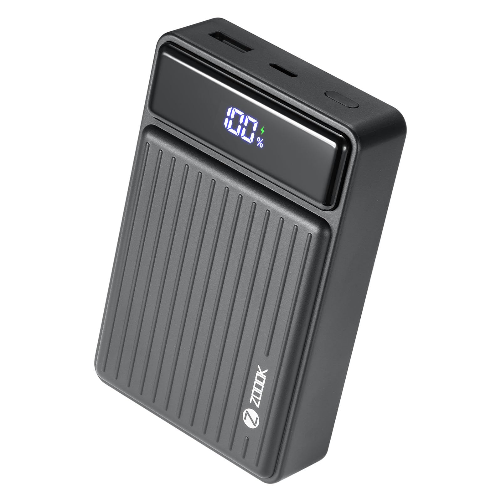 پاور بانک ZOOOK 20000mAh شارژ سریع 22.5W باتری قابل حمل پورت USB-C برای آیفون 16/15/14 ، گلکسی S24/S23 ، هوآوی شارژر تحویل توان دوگانه مسافرتی سیاه 20k+22.5W سیاه