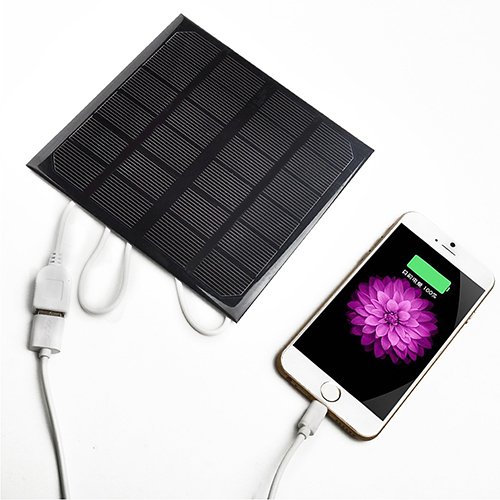 شارژر باتری سلول خورشیدی تاشو USB تاشو بانک قدرت 6 ولت 3 وات 600 میلی آمپر برای گوشی همراه
