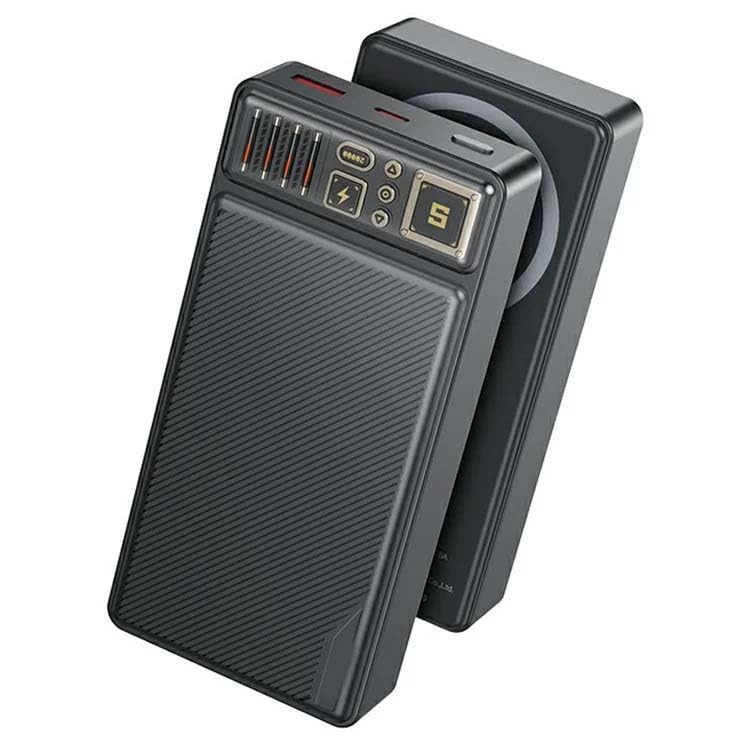 پاوربانک مغناطیسی 20000mAh - باتری شارژر USB-C و USB سریع برای تلفن‌ها و دستگاه‌ها