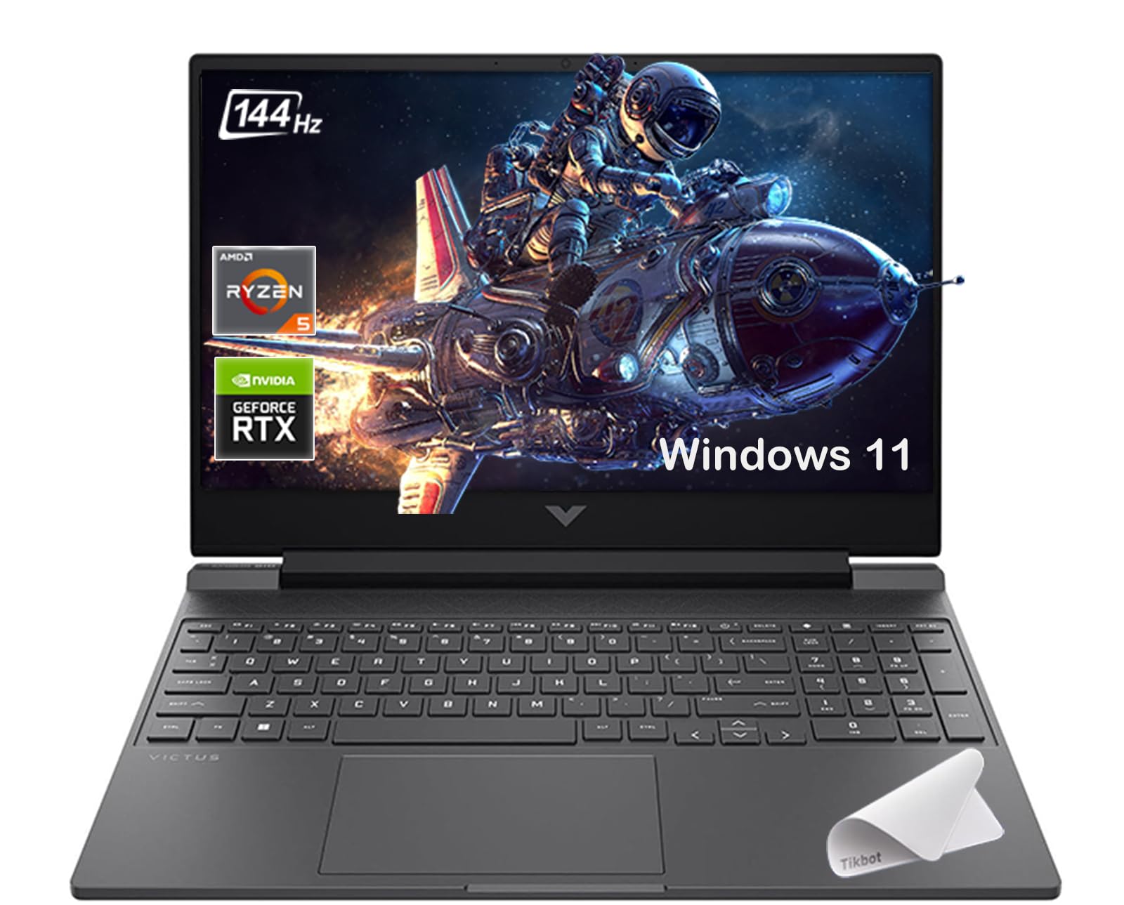لپ تاپ بازی HP Victus 15.6 اینچ 144Hz Full HD - AMD Ryzen 7 7445HS - NVIDIA GeForce RTX 4050 - ویندوز 11 - Copilot - با پد موس (64GB RAM | 1TB PCIe SSD + پد موس)
