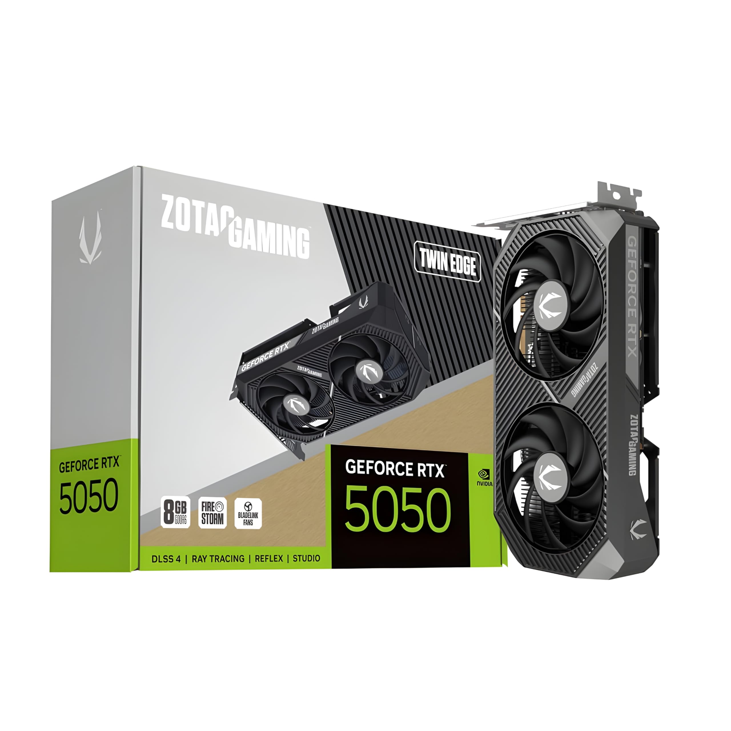 ZOTAC Gaming RTX 5050 Twin Edge با 8 گیگابایت GDDR6، Reflex 2 RTX AI و DLSS4