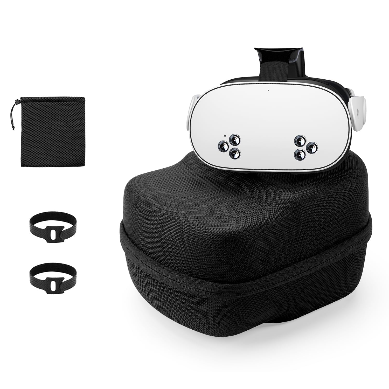 مورد برای اتصال Oculus/Meta Quest 2/Pico 4 Lightning به آداپتور هدفون جک 3.5 میلی‌متری برای آیفون، دانگل تبدیل گوشی به کابل صوتی Aux - سازگار با آیفون 14، 13، 12، 11 Pro Max مشکی