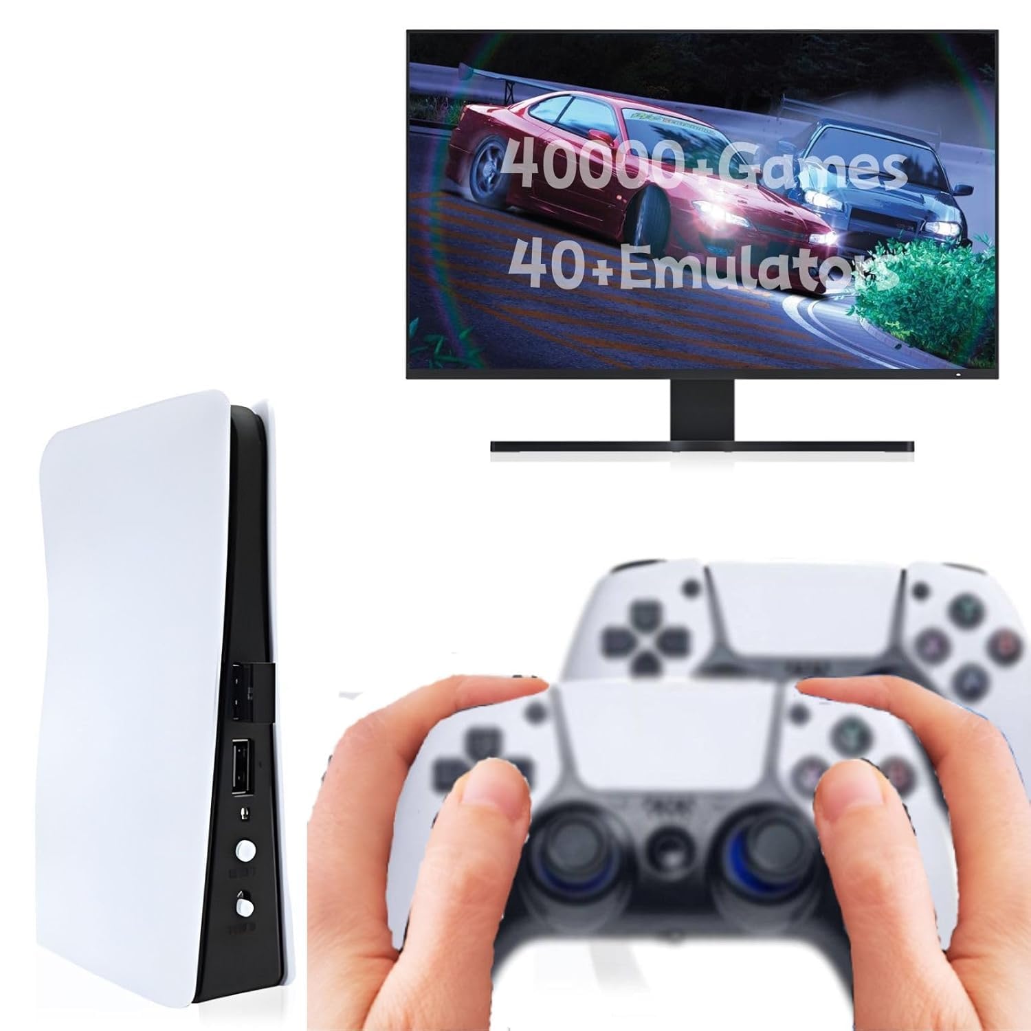 کنسول بازی ویدیویی بی‌سیم با قابلیت اتصال به گذشته و بازی کردن، محصول بازی ویدیویی 4K با 40000+ بازی ویدیویی و دارای حافظه داخلی 128 گیگابایت و حاوی بیش از 40 شبیه‌ساز بازی، دو عدد کنترلر بی‌سیم 2.4 گیگاهرتزی