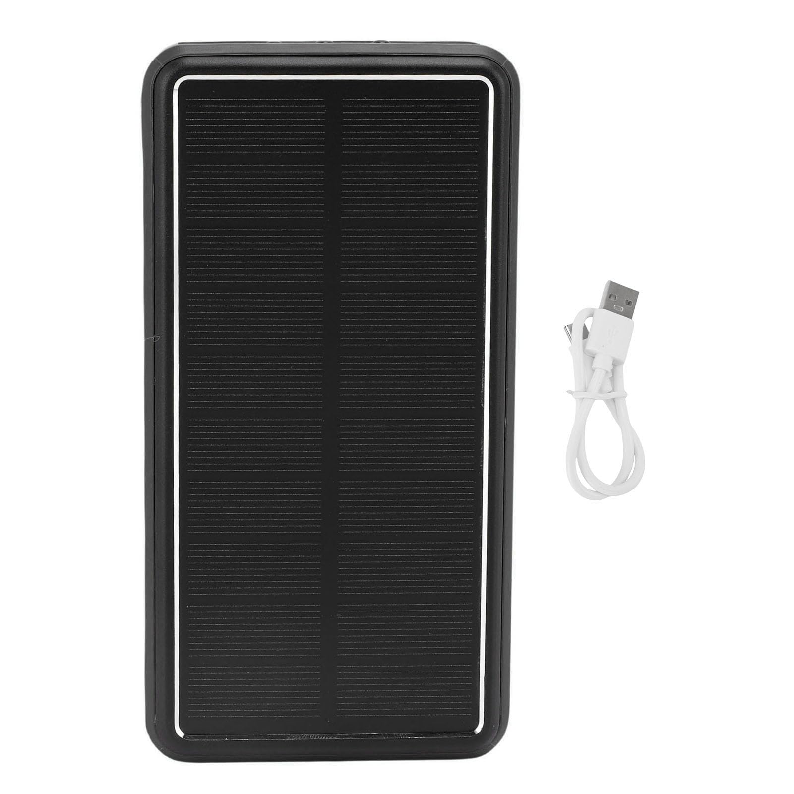 Depisuta 50000mAh Solar Power Bank, پاور بانک قابل حمل، شارژر تلفن همراه با چراغ قوه SOS، شارژر قابل حمل USB باتری برای استفاده در داخل و خارج از منزل در شرایط اضطراری کمپینگ (مشکی)