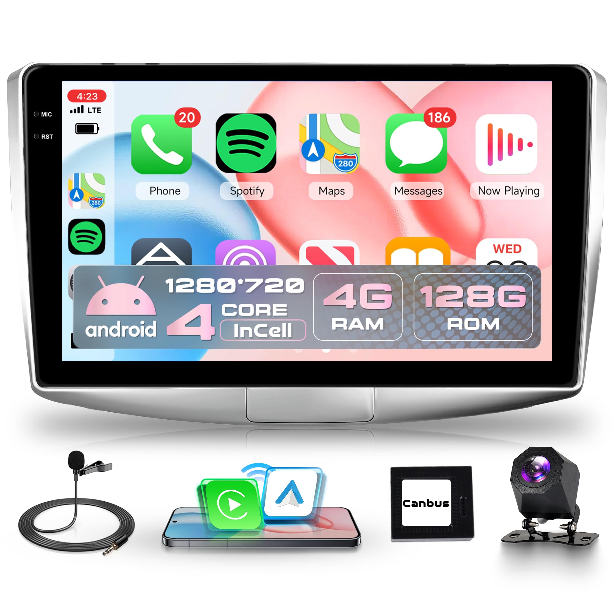 رادیو اندروید بی سیم 4G+128G برای خودروی VW Magotan/CC Passat B7/B6 در سال‌های ۲۰۱۰ تا ۲۰۱۵.