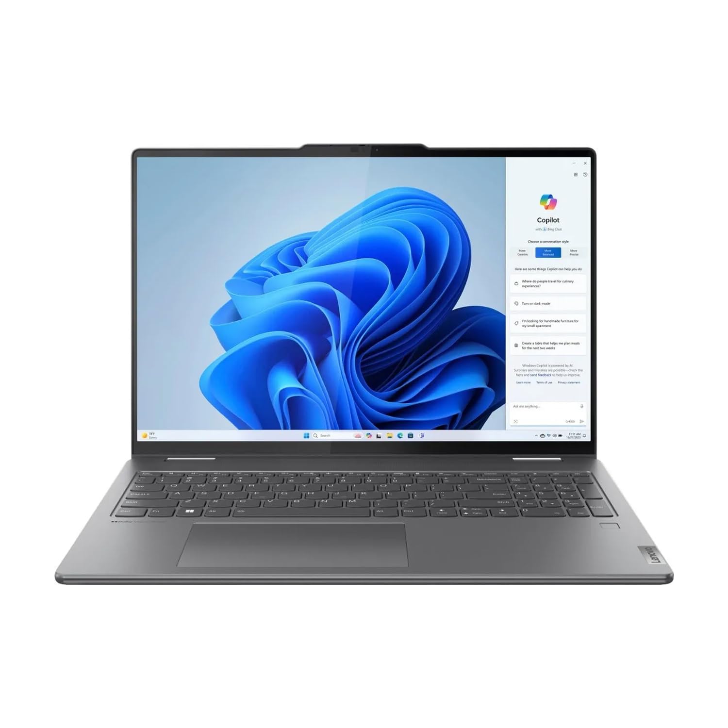 لنووو یوگا 7i 2 در 1 (83DL0002US) 16 اینچ صفحه نمایش لمسی 2K کور Ultra 7 16 گیگابایت 1 ترابایت اس اس دبلیو 11 خاکستری