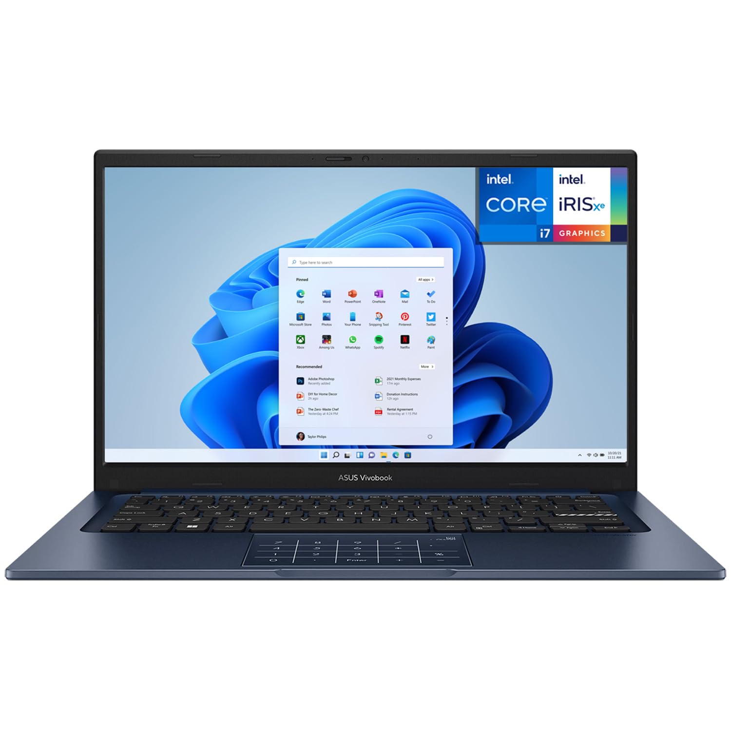 لپ تاپ ASUS (ارتقاء یافته) Vivobook 14 اینچی FHD، Intel Core i7-1355U، 1.7GHz، 12GB RAM، 512GB SSD، ویندوز 11 خانگی، گرافیک Intel UHD، وای-فای 5، بلوتوث، رنگ آبی آرام، X1404VA-I712512 12GB | 512GB SSD