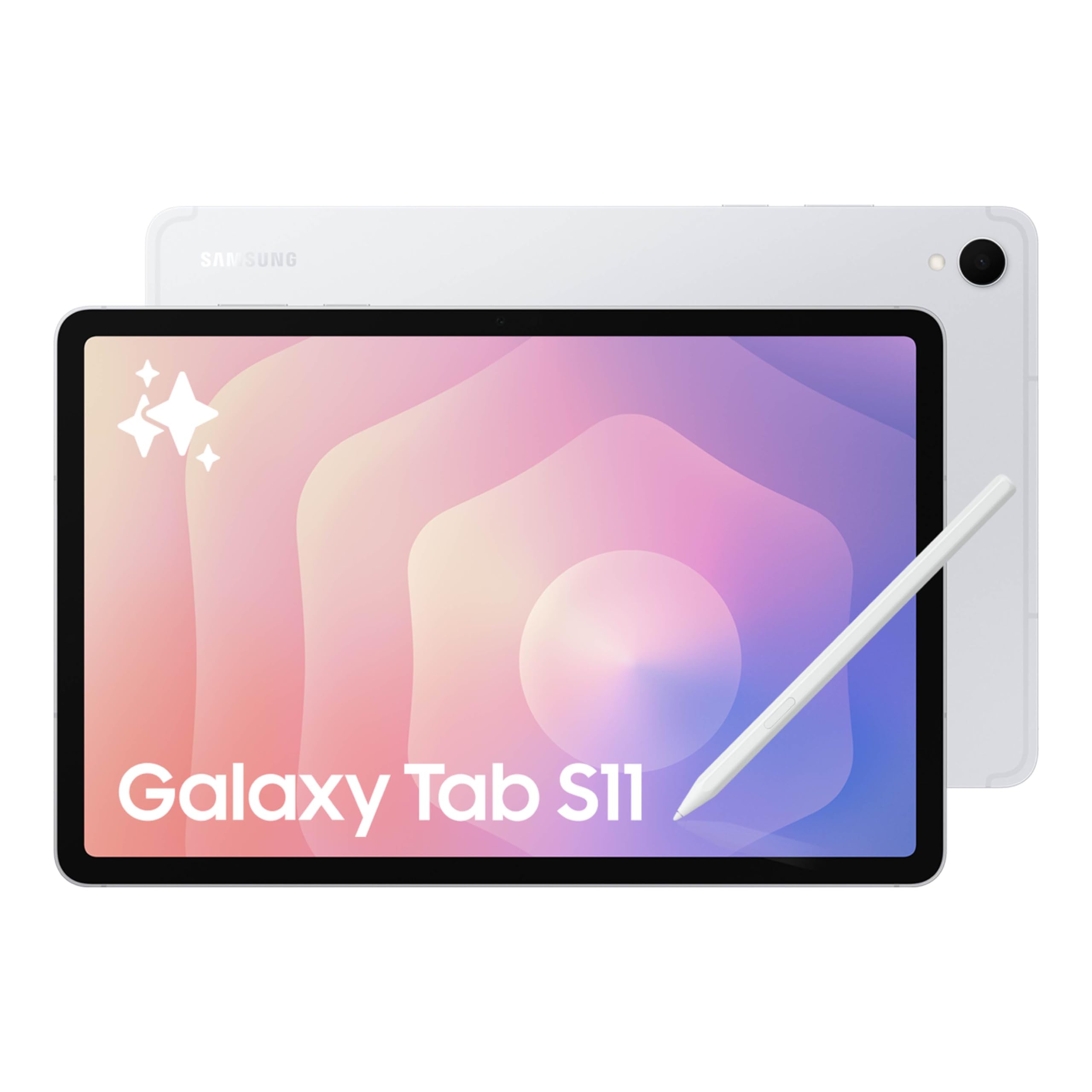 تبلت اندروید Samsung Galaxy Tab S11 با ظرافت، نور، عملکرد بالا، عمر باتری طولانی، قلم S برای یادداشت برداری، کمک هوش مصنوعی، نسخه آمریکا، رنگ نقره‌ای 512 گیگابایت وای فای، صفحه نمایش بزرگ، سبک و مقاوم
