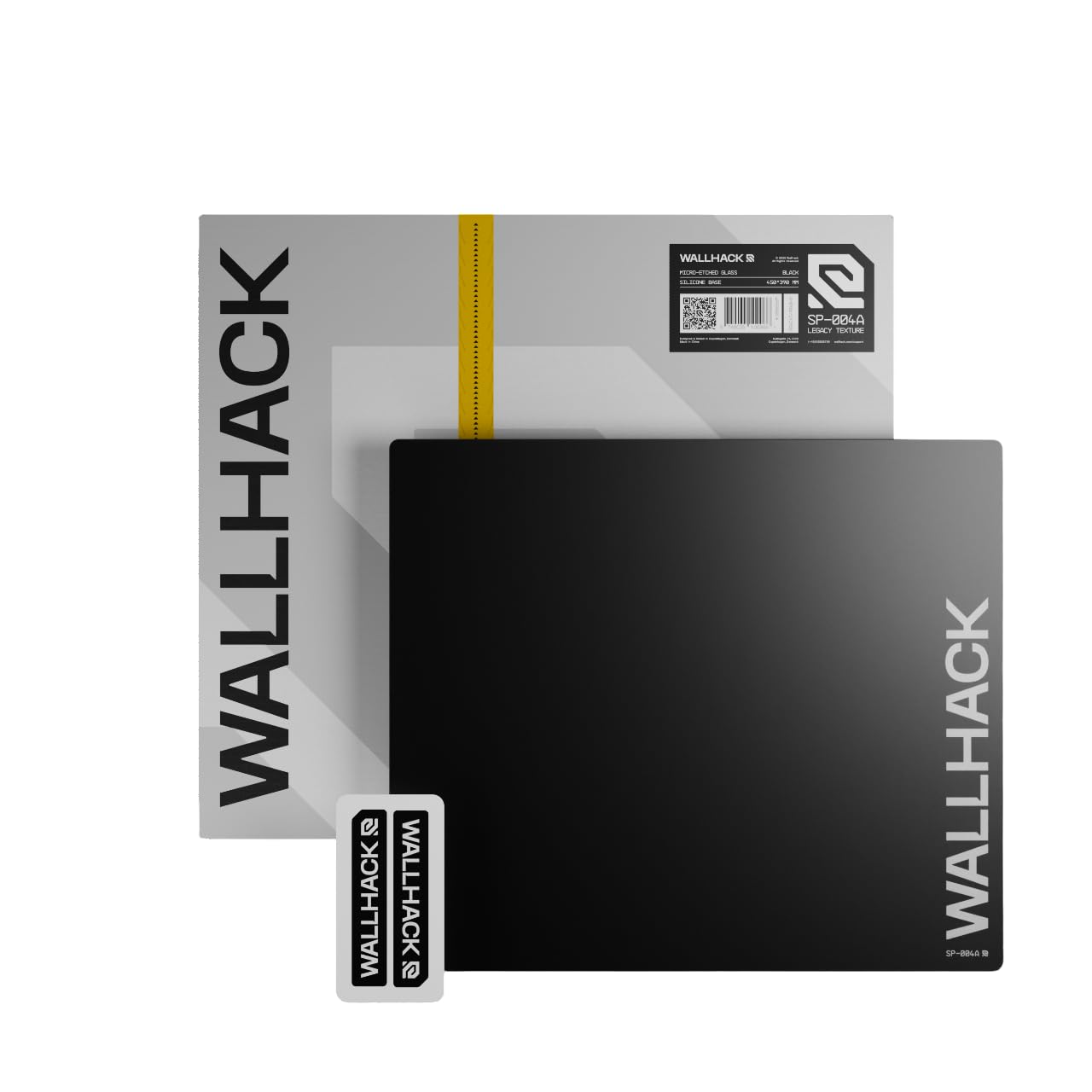 محصول WALLHACK SP-004A گیمینگ موس پد شیشه‌ای | نسل چهارم مایکرو اتچینگ | اسلایدهای بسیار سریع و توانایی توقف | اندازه متوسط برای اسپرت | شیشه‌ی مقاوم با کیفیت | 390x450 میلی‌متر | رنگ مشکی SP-004A سیاه