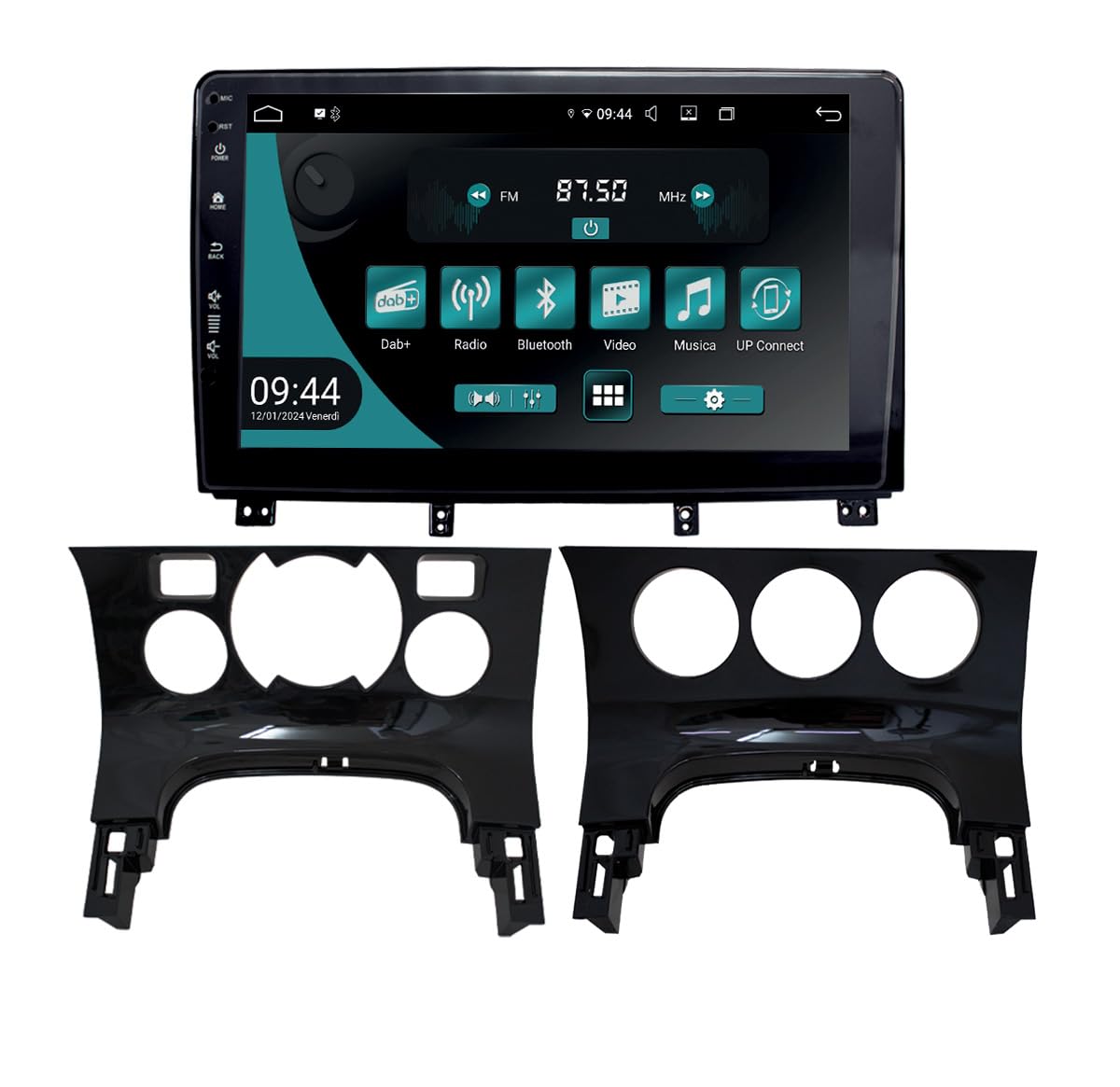 رادیو اختصاصی JF-039SL-UP مناسب برای خودروهای سیت لئون | CarPlay و اندروید Auto | GPS | DAB+ | 9 اینچ HD | ساخت ایتالیا