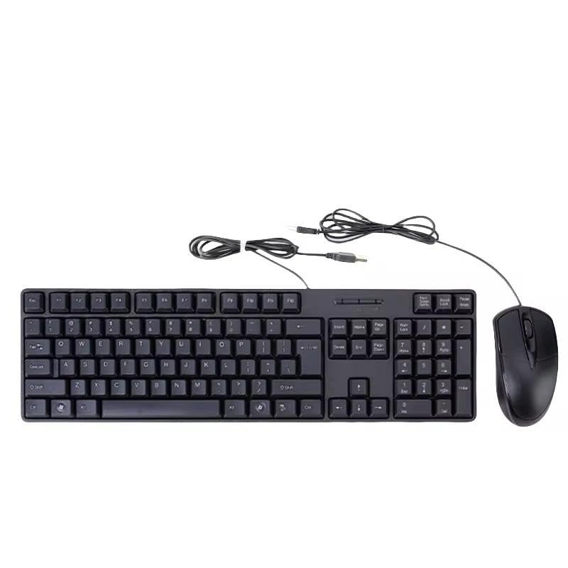 کیبورد کامپیوتر باسیم USB تمام‌اندازه، رنگ مشکی