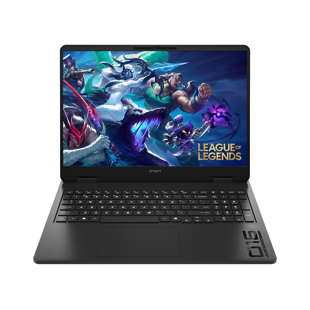 لپ تاپ بازی حرفه‌ای HP (ارتقا یافته) OMEN 16 Slim RTX 5060 2025 AI، 16 اینچ FHD+ 165Hz، Intel Ultra 7 255H (بهتر از Intel i7-14700)، NVIDIA RTX 5060، 16GB RAM DDR5، 1TB SSD، رنگ مشکی