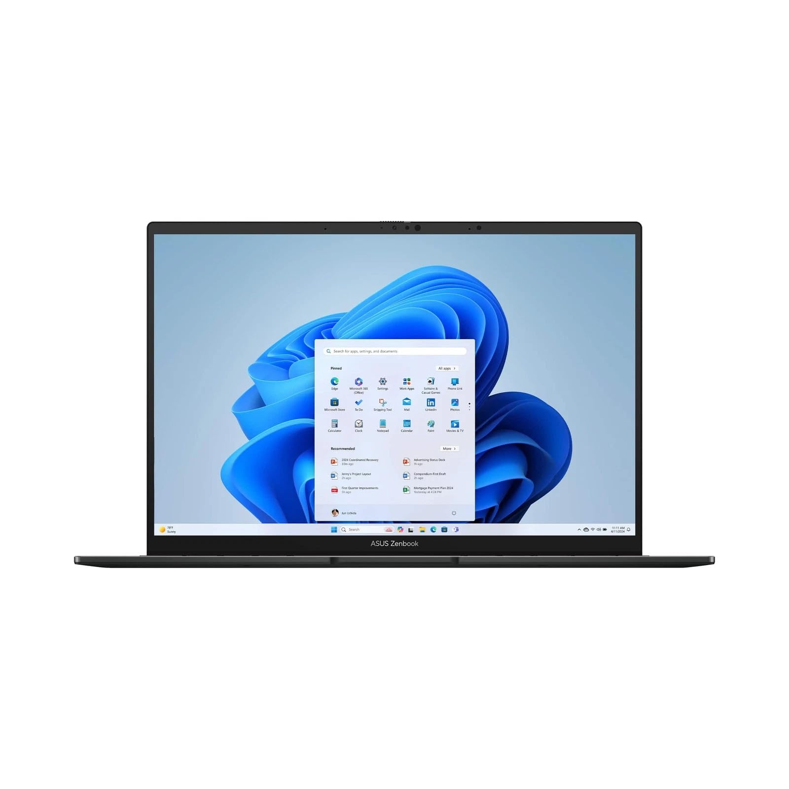 لپتاپ صفحه نمایش لمسی OLED ASUS Zenbook 14 اینچ FHD+ - Intel Core Ultra 7 255H (تا 5.1 گیگاهرتز) - 16 گیگابایت رم DDR5 - 512 گیگابایت حافظه SSD - جیسپر گری - ویندوز ۱۱ خانگی