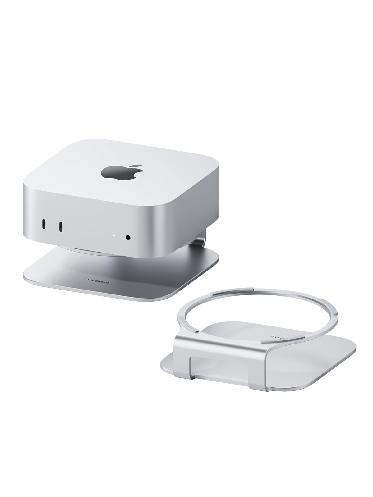 قابل حمل Hagibis Mac mini M4 Stand Holder Aluminum Dock نگهدارنده حافظه رادیاتور سرد کننده براکت متعلقات Mount برای Mac mini M4 Pro