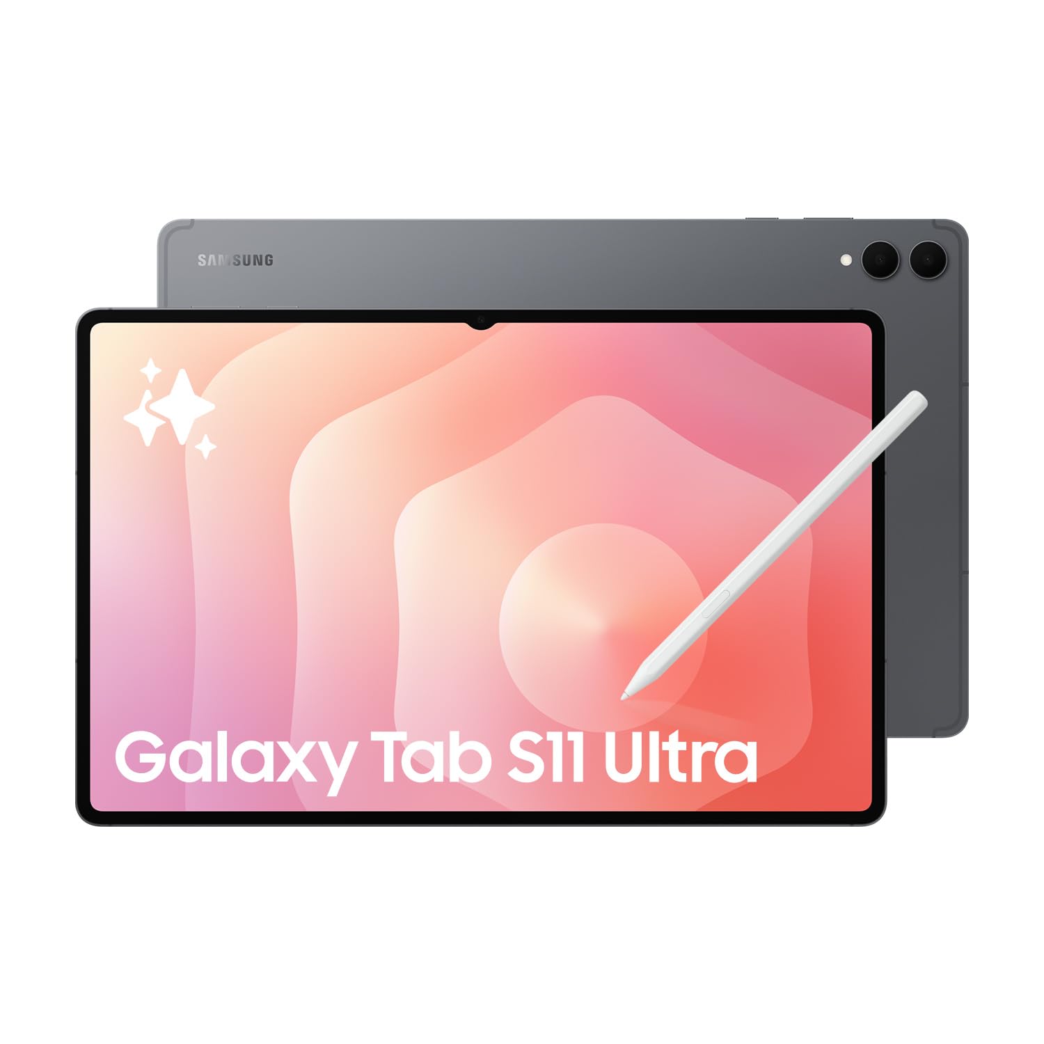 Samsung Galaxy Tab S11 Ultra, Graphite, 512GB (نسخه CAD و گارانتی) - تبلت اندروید 14.6 اینچی، پیشرفت‌های هوش مصنوعی گلکسی، حالت DeX، نمایشگر داینامیک AMOLED 2X ضد بازتاب، قلم S به‌روزشده