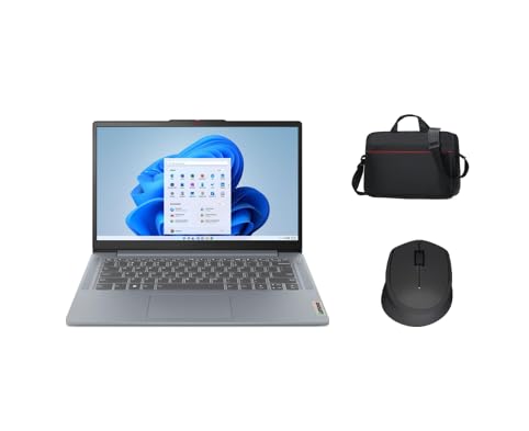 لپ تاپ لنوو آیدیاپد اسلیم 3 14 اینچ، Intel Core i7-13620H، نمایشگر FHD 14 اینچ، 16GB RAM DDR5، 512GB SSD، گرافیک Intel UHD، ویندوز 11، رنگ خاکستری آرکتیک، با کیف و موس بی‌سیم (ارتقا)