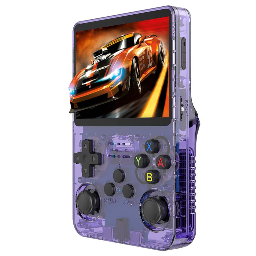کنسول بازی کوچک رترو R36S - صفحه نمایش 3.5 اینچی HD IPS، 1 گیگابایت رم، 64 گیگابایت حافظه، 20+ شبیه‌ساز و باتری 6 ساعته - دستی قابل‌حمل لینوکس برای بازی‌های کلاسیک