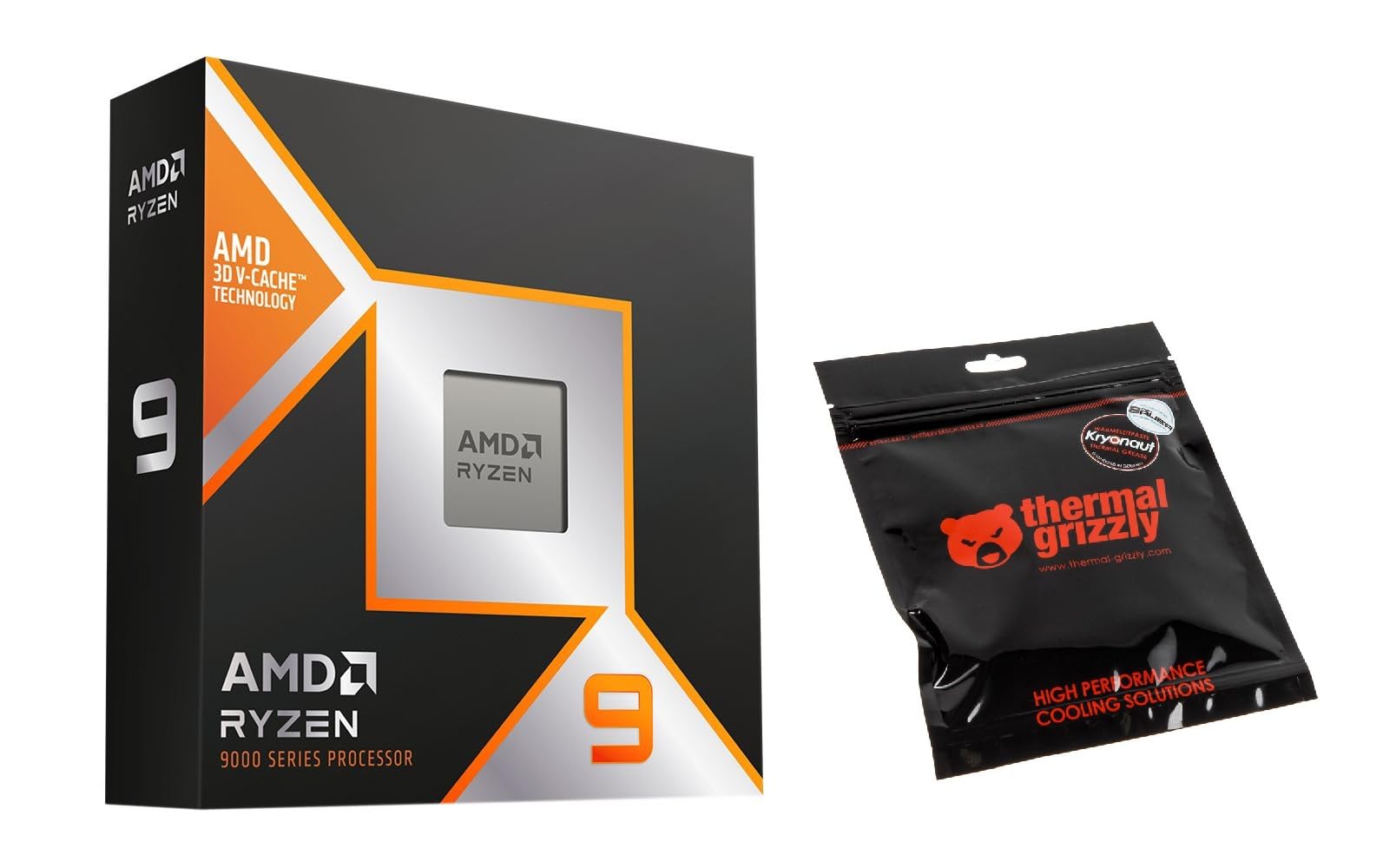 باندل AMD Ryzen 9 9950X3D Granite Ridge AM5 با پردازنده 16 هسته‌ای 4.30 گیگاهرتز - پیست حرارتی درون جعبه شامل می‌شود