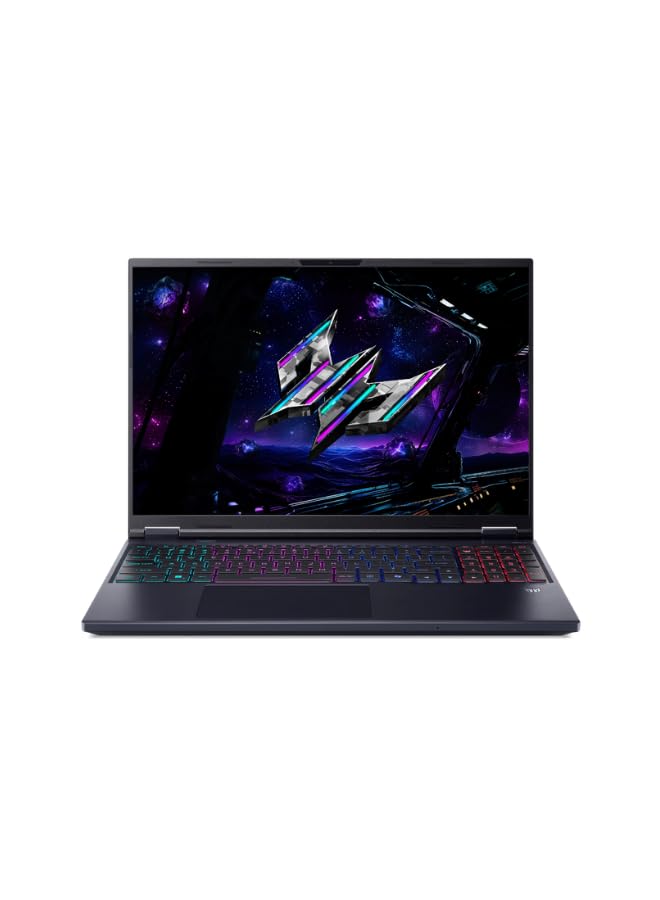 لپتاپ بازی Acer Predator Helios Neo 16 AI با پردازنده اینتل اولترا 9-275HX (24 هسته، 13 TOPS AI)، 16 گیگابایت رم DDR5، 1 ترابایت حافظه جامعه از نوع SSD، 8 گیگابایت حافظه گرافیکی GDDR7 NVIDIA GeForce RTX™ 5060، صفحه نمایش 16 اینچی 180Hz، ویندوز 11 Pro، رنگ مشکی (ضمانت نامه یک ساله Acer)