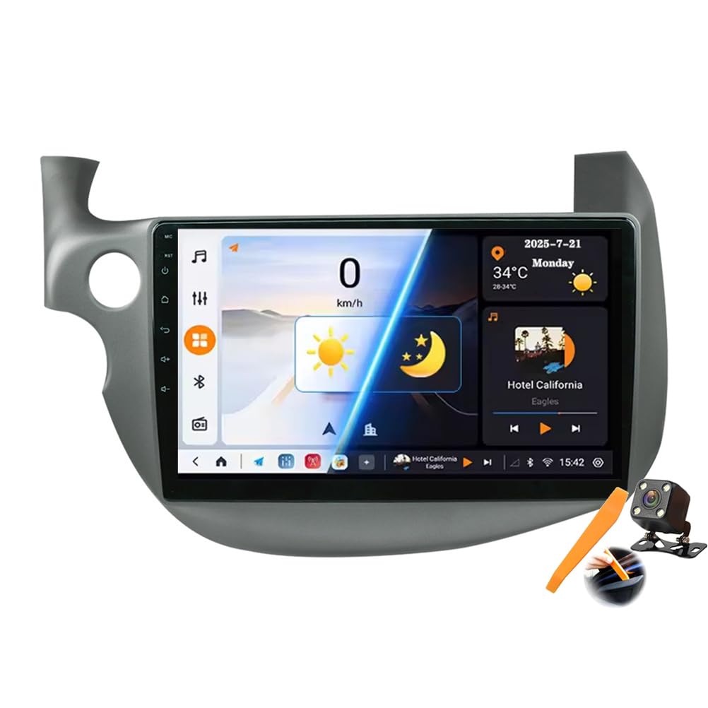 سیستم صوتی ماشین Y300s Android 15.0 برای هوندا FIT/JAZZ از سال 2007 تا 2014 با ناوبری GPS، صفحه لمسی 10 اینچی، پخش ویدیو چندرسانه‌ای DVD، پخش کننده FM BT با دریافت کننده Carplay 4G 5G WiFi DSP SWC