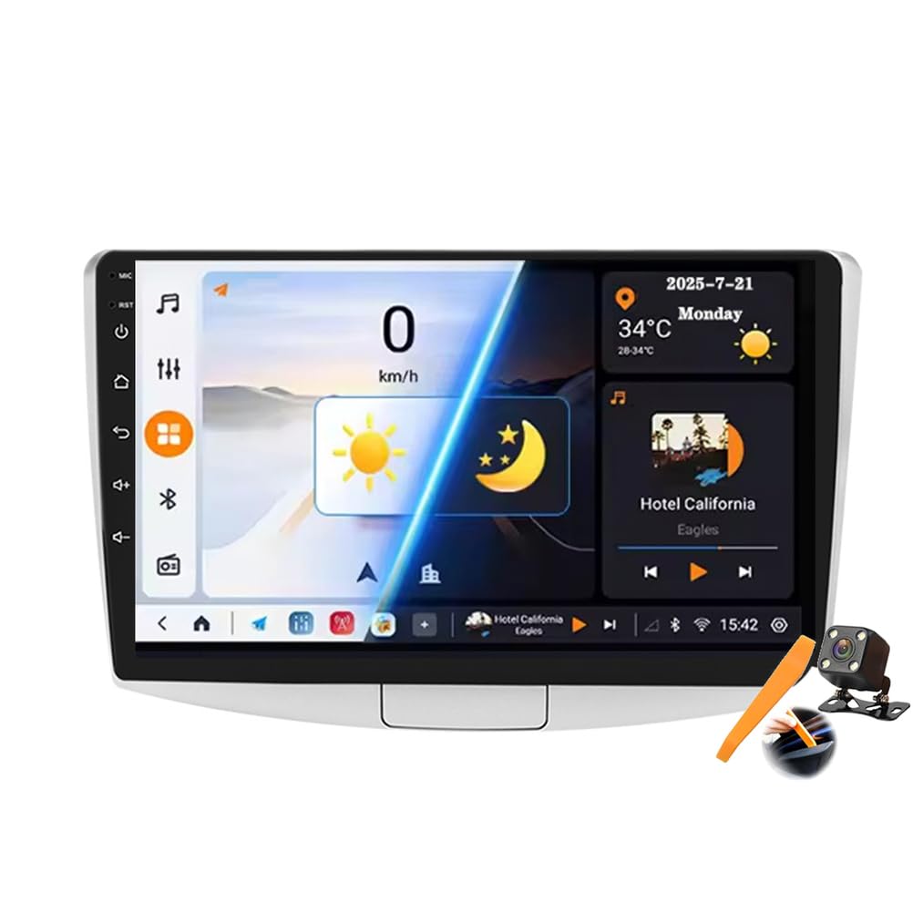 رادیو خودرو اندروید 15.0 برای پاسات B7 2010-2015 با ناوبری GPS ستلایت 10 اینچ صفحه لمسی ویدئو پلیر چندرسانه‌ای DVD FM BT وینیر با Carplay 4G 5G WiFi DSP SWC، Y600s.