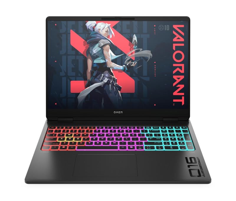 لپ تاپ حرفه‌ای گیمینگ OMEN MAX 16-ak0000ne، نمایشگر 16 اینچی WQXGA، پردازنده AMD Ryzen™ 9-375 با هوش مصنوعی، حافظه RAM 32GB DDR5، حافظه داخلی 1TB SSD، پردازنده گرافیکی 16GB NVIDIA® GeForce RTX™ 5080، صفحه کلید انگلیسی/عربی، ویندوز 11، رنگ مشکی سایه‌ای