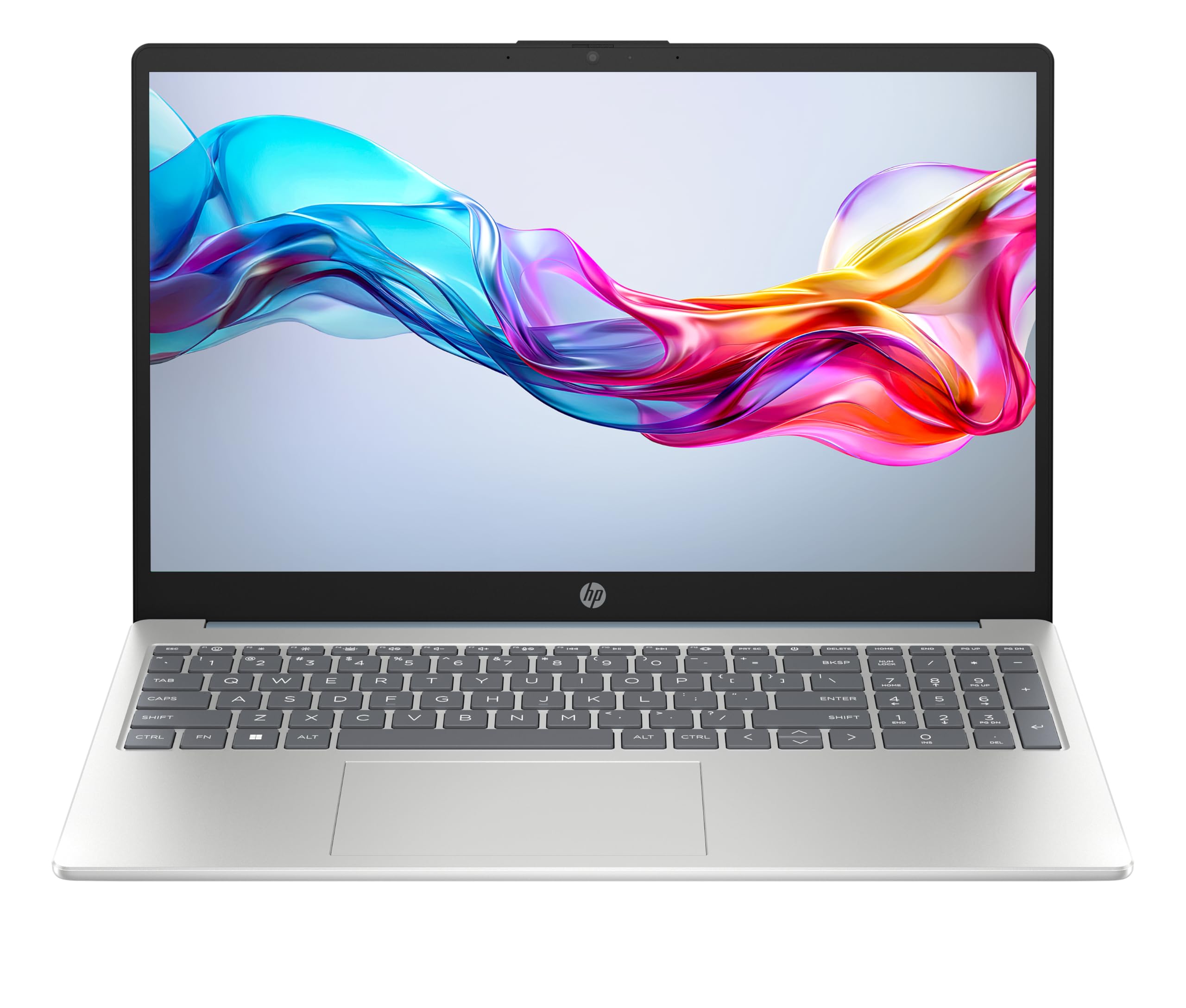 لپ تاپ اچ‌پی 15-fd0238ne، نمایشگر 15.6 اینچی FHD، پردازنده Intel® Core™ i5-1334U نسل ۱۳، ۱۶ گیگابایت RAM DDR4، 512 گیگابایت SSD، ویندوز ۱۱، صفحه کلید انگلیسی/عربی، رنگ نقره‌ای طبیعی [C0HJ3EA]
