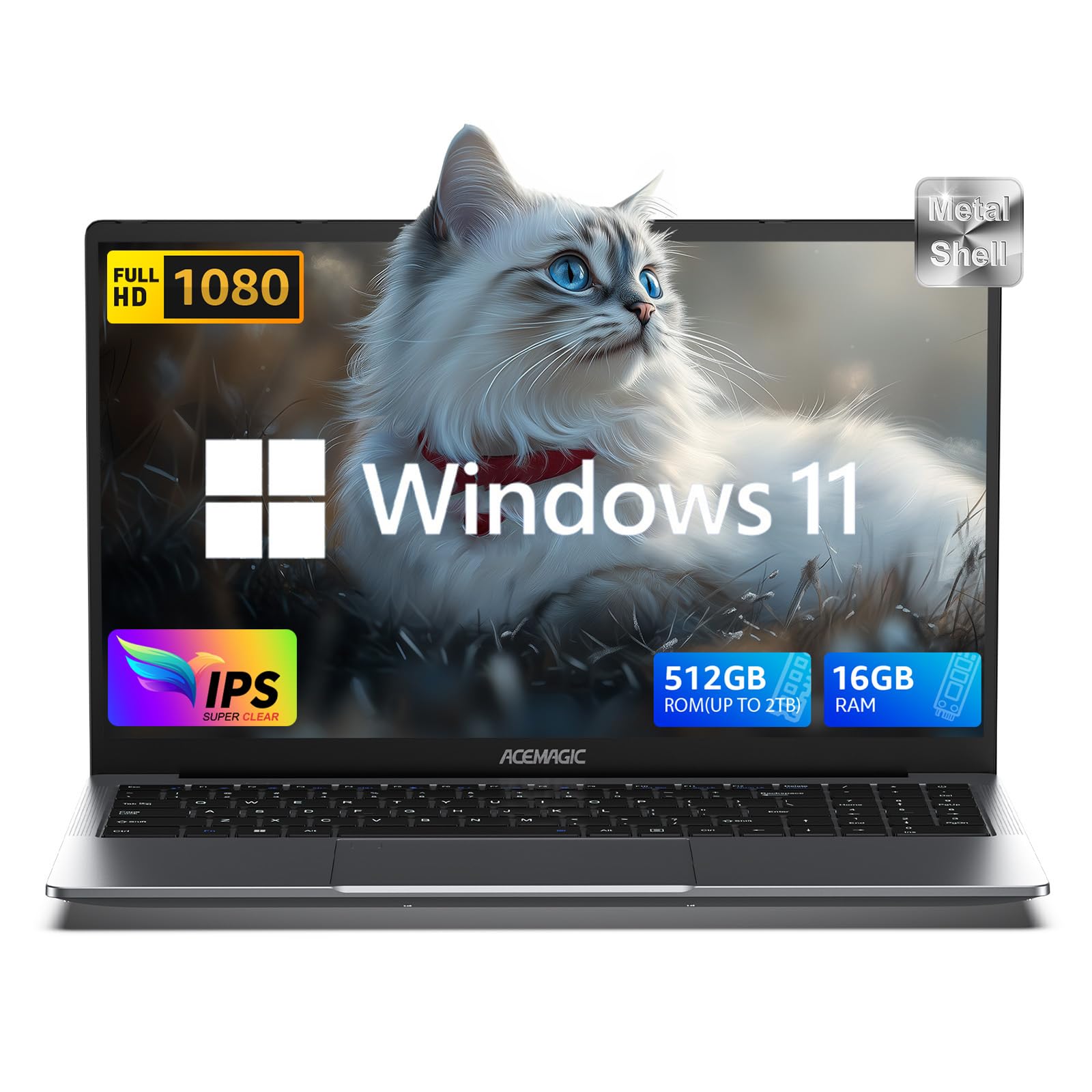 لپتاپ سال ۲۰۲۵ با پردازنده AMD Ryzen 7 7730U (تا ۴.۵ گیگاهرتز، برتر از i7-1365U)، با گرافیک AMD Radeon، ۱۶ گیگابایت رم DDR4، ۵۱۲ گیگابایت حافظه‌ی داخلی SSD، صفحه نمایش ۱۵.۶ اینچی IPS، ویندوز ۱۱، صفحه کلید عددی، WiFi 6، پورت Type-C، وبکم مدل MALL-7730
