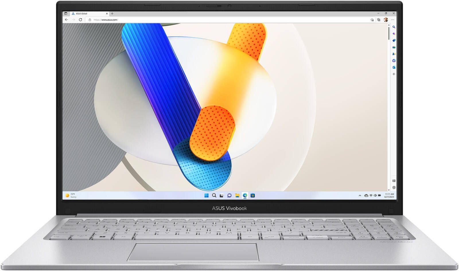 لپ تاپ ایسوس Vivobook 15 X1504VA-NJ379 با پردازنده Intel Core i7-1355U نسل 13، 16GB DDR4، 1TB SSD، صفحه نمایش 15.6 اینچ Full HD، گرافیک Intel UHD، کیبورد انگلیسی عربی، ویندوز ۱۱ با امکان ارتقا، دارای ۱ سال گارانتی