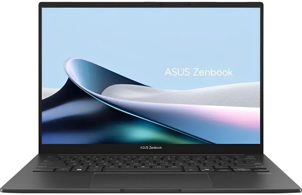 لپ تاپ ASUS Zenbook 14 OLED سال 2025، Intel Core Ultra 7 255H با 16 هسته، نمایشگر لمسی WUXGA با اندازه 14 اینچ، گرافیک Intel Arc 140T، 16GB LPDDR5 و 512GB SSD، صفحه کلید با نور پس زمینه، Thunderbolt 4، Wi-Fi 7، ویندوز 11 هوم