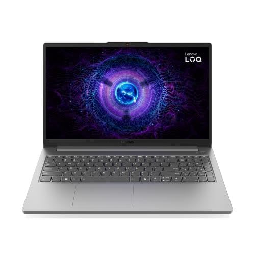 لپ تاپ بازی لنوو LOQ 15IAX9E، نمایشگر IPS 15.6 اینچی FHD با سرعت تازه 144Hz، پردازنده Intel Core i5-12450HX، 16 گیگابایت RAM DDR5، دیسک SSD 512 گیگابایت، کارت گرافیک NVIDIA GeForce RTX 3050 6 گیگابایت، صفحه کلید انگلیسی (ENG)، رنگ خاکستری لونا