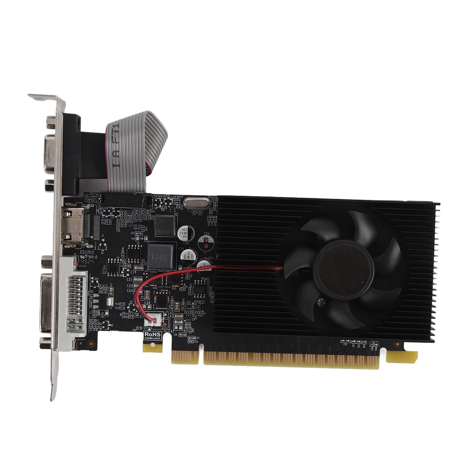 کارت گرافیک VELATEMOR GT740، دارای 4GB حافظه DDR3 با 128 بیت، رابط‌های چندرسانه‌ای DVI VGA HD، کارت ویدیو کامپیوتر PCI E 3.0 X16 با فن
