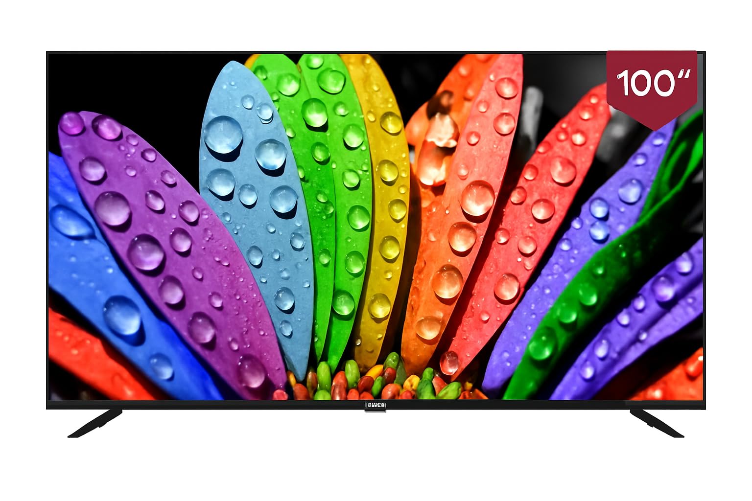 تلویزیون گوگل هوشمند 4K Ultra HD Nikai با اندازه 100 اینچ، کنترل صوتی بدون دست، بازی های Master، Dolby Vision + Atmos، 4K HDR10+، اتصال آسان با دستگاه‌های اندروید و اپل - مدل 2025 - 100NIKGOOGLE - 100 اینچ