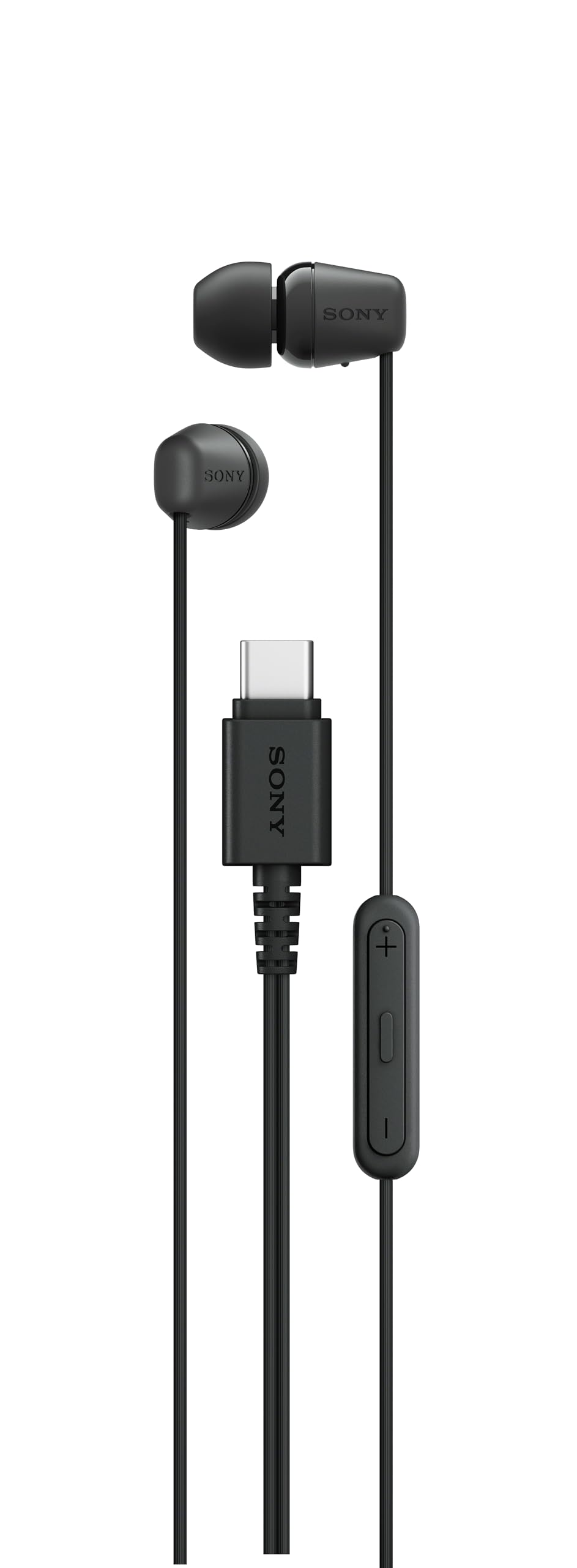 هدفون‌های درون‌گوشی سیمی Sony IER-EX15C با رابط USB-C، دارای میکروفون و کنترل ریموت متصل - نسخه سیاه امارات عربی گلستان