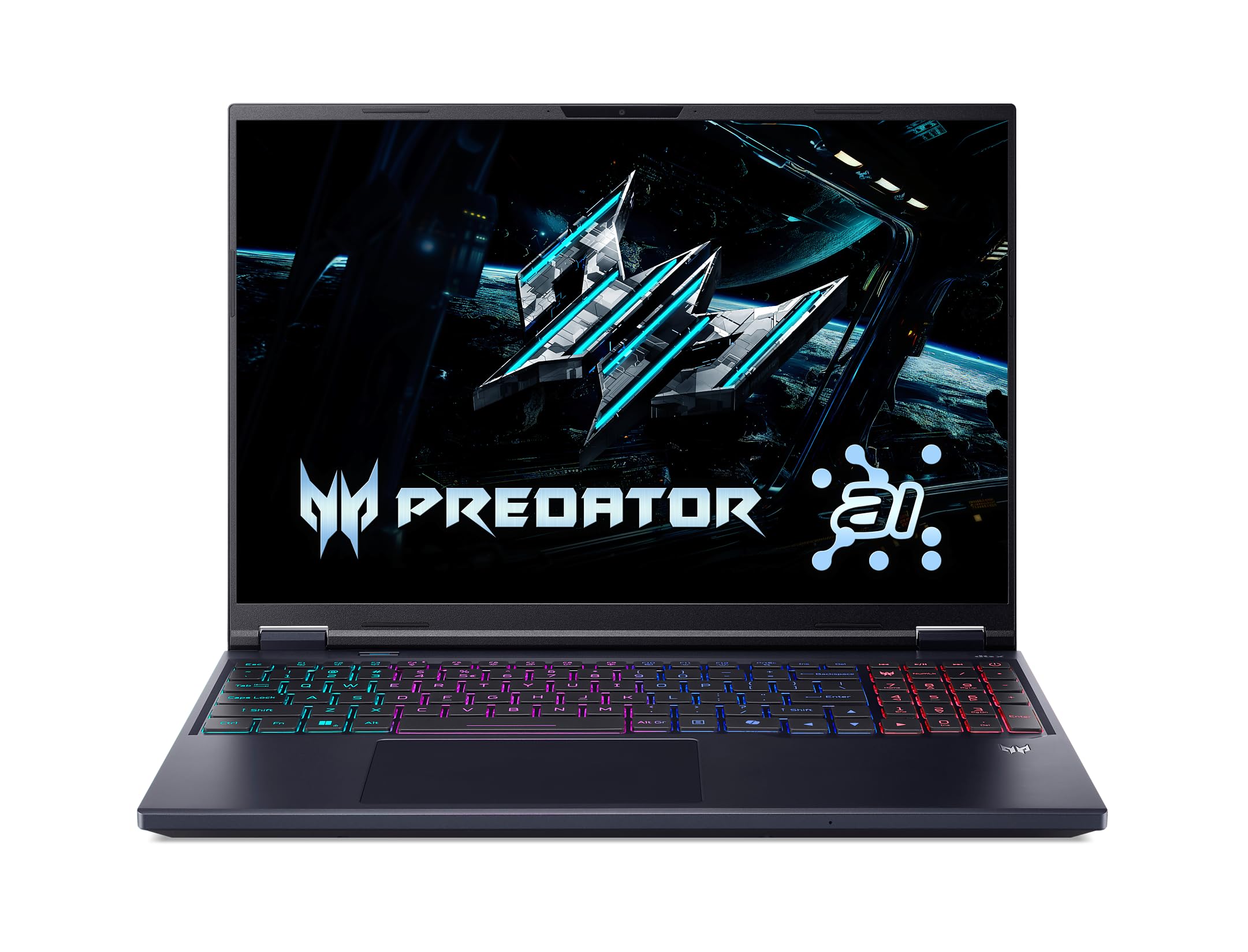 لپتاپ بازی Acer Predator Helios Neo 16 اینچ WQXGA 240Hz با پردازنده اینتل کور Ultra 9 275HX، رم 16 گیگابایت، حافظه داخلی 1 ترابایت اس‌اس‌دی، گرافیک NVIDIA GeForce RTX 5070Ti، رنگ مشکی بی‌رنگ Abyssal Black U9-275HX | RTX 5070Ti