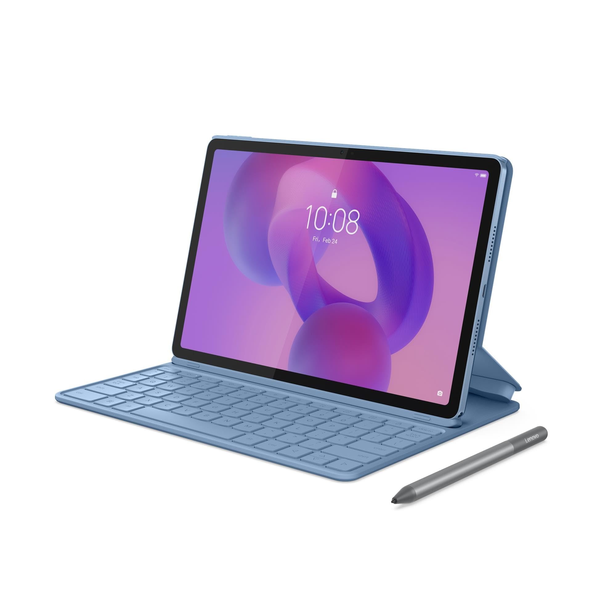 تبلت Lenovo Idea Tab 11 اینچی، صفحه نمایش 2.5K، 8 گیگابایت رم، 256 گیگابایت حافظه، وای-فای، اندروید، آبی، همراه با کیبورد + قلم، آبی پالار [ZAFR0732AE]