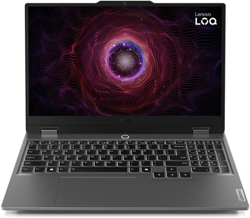 لپتاپ بازی Lenovo LOQ 15ARP9، AMD Ryzen 5 7235HS، 24GB DDR5، 512GB SSD، NVIDIA GeForce RTX 4050 6GB GDDR6، صفحه نمایش 15.6 اینچ FHD، رنگ خاکستری لونا، [83JC00KXPS]