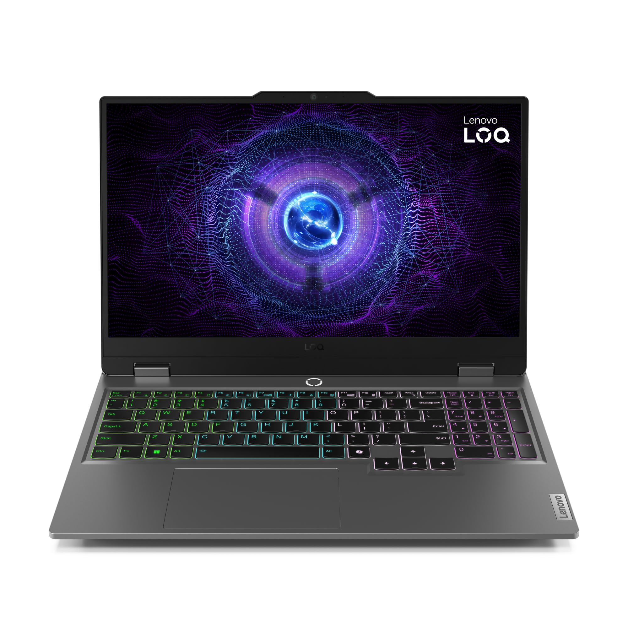 لپ تاپ بازی لنوو LOQ 15IRX9، صفحه نمایش IPS FHD 15.6 اینچ 144Hz، پردازنده اینتل کور i7-13650HX، 24 گیگابایت رم DDR5، 512 گیگابایت حافظه جامد SSD، کارت گرافیک NVIDIA GeForce RTX 4060 8 گیگابایت، صفحه کلید انگلیسی قابل روشنایی، رنگ خاکی لونا