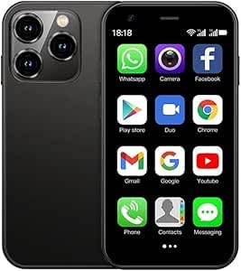ترجمه: تلفن همراه کوچک SOYES XS15 با قابلیت 3G آزاد شده، صفحه نمایش لمسی 3.0 اینچ، باتری 1000mAh، سیستم عامل اندروید 8.1، حافظه داخلی 16GB و 2GB RAM (مشکی)