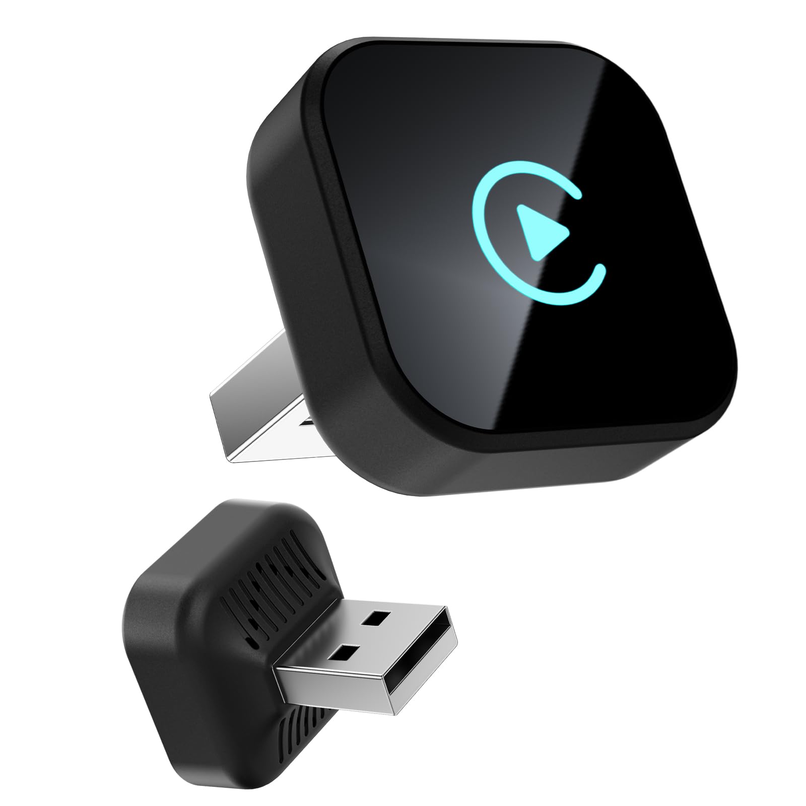 آداپتور بی‌سیم 2 در 1 برای CarPlay و Android Auto - آداپتور Mini USB Plug & Play، سازگار با اتومبیل‌های 2016 و بالاتر، اتصال پایدار، طراحی فوق‌العاده جمع و جور