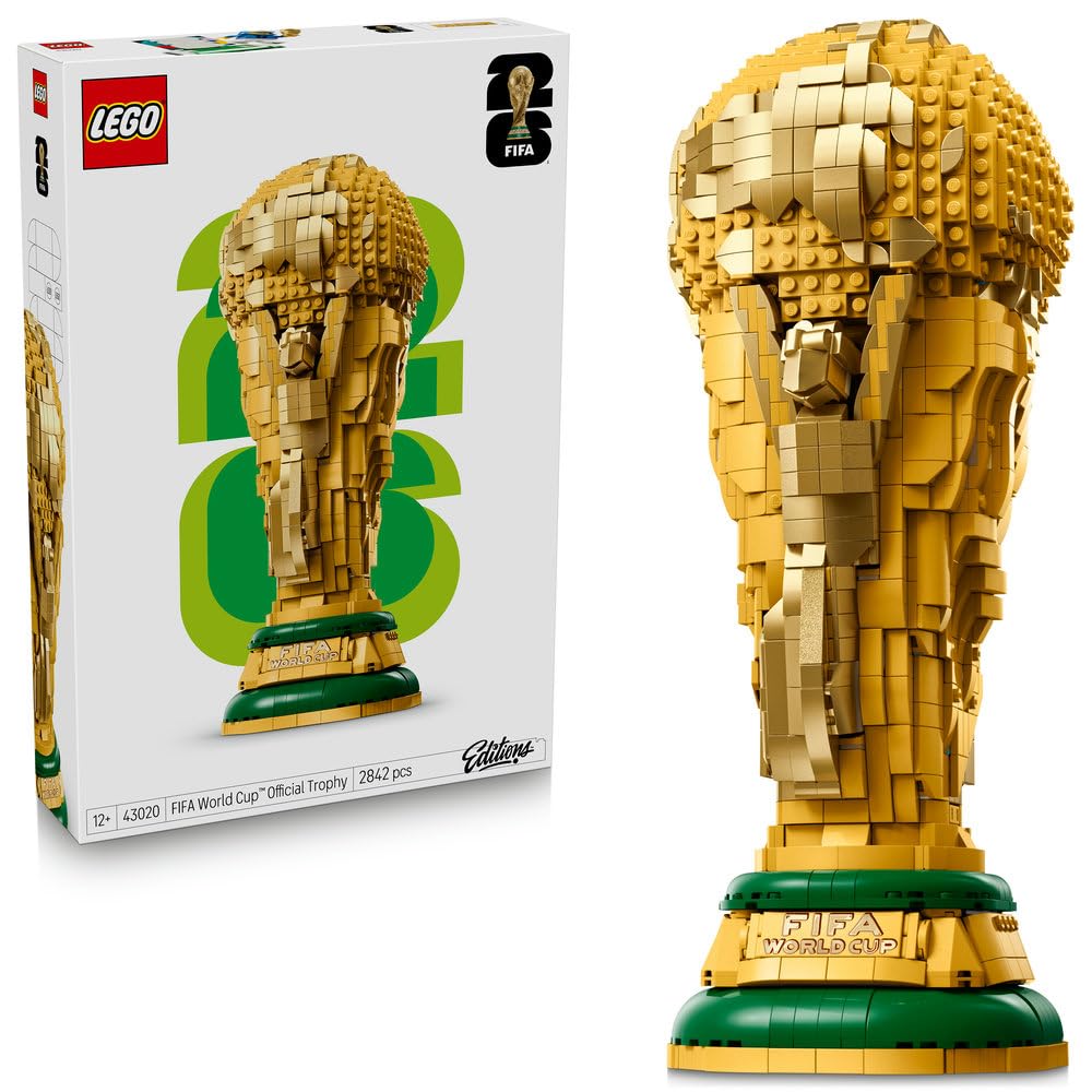 مجموعه LEGO برنده جام جهانی فیفا - مجموعه مدل سه‌بعدی جمع‌آوری‌پذیر با یک مینی فیگور قابل جمع‌آوری - هدیه فوتبالی برای پسران، دختران و طرفداران بالغ بالای ۱۲ سال - 43020 چند رنگ