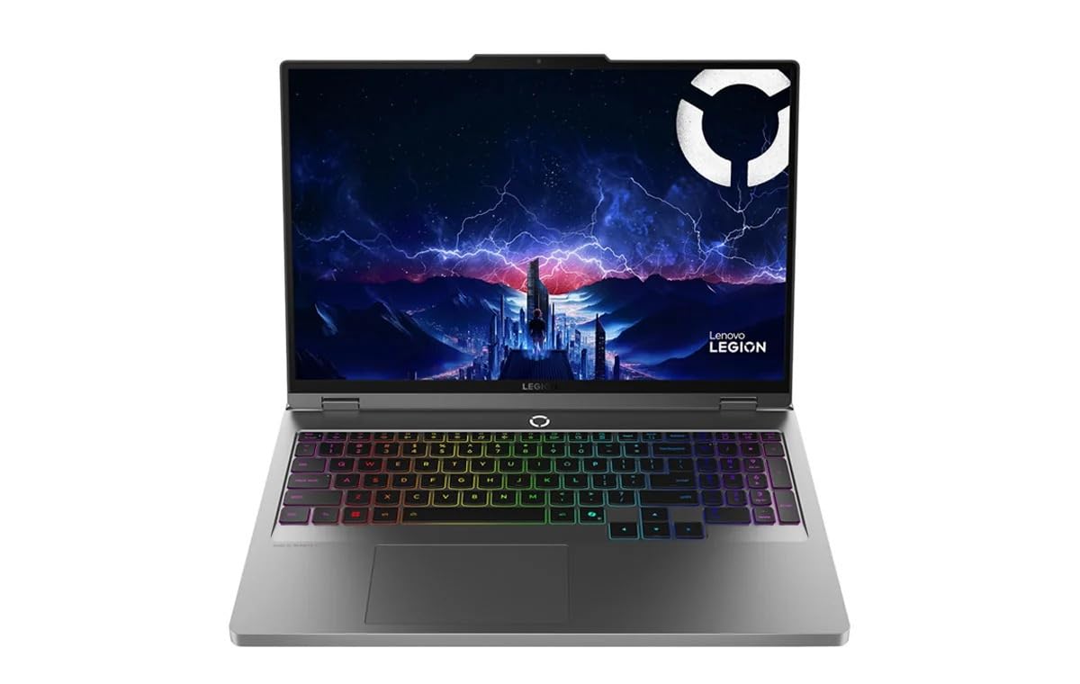لنوو Legion 5 16IAX10، صفحه نمایش 16 اینچی WQXGA با فرکانس روزانه 240Hz، پردازنده Core Ultra 9 275HX، 32 گیگابایت RAM DDR5، 1 ترابایت SSD PCIe 4.0، NVIDIA GeForce RTX 5060 با 8 گیگابایت حافظه، صفحه کلید با نور پس‌زمینه RGB 24 منطقه‌ای، ویندوز 11 رنگ Storm Grey (ارتقا یافته) 32 گیگابایت RAM | 1 ترابایت SSD ویندوز 11 خانگی