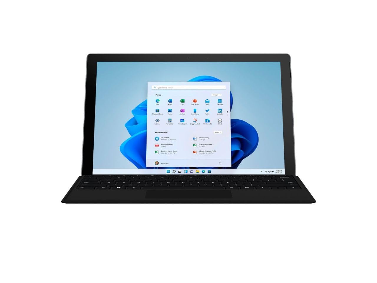 "Surface Pro 7" لپ تاپ ۲ در ۱ کارکرده مانند نو، هسته i5 نسل ۱۰ ام، ۲۵۶ گیگابایت حافظه‌ی SSD، ۸ گیگابایت رم، صفحه ۱۲.۳ اینچی، صفحه کلید جداشدنی، گرافیک Iris Plus، رنگ نقره‌ای